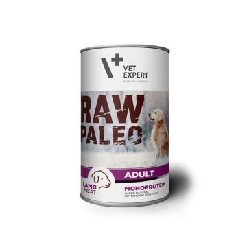 Raw Paleo, Conserva Monoproteica, Adult, Miel, 400 g la reducere