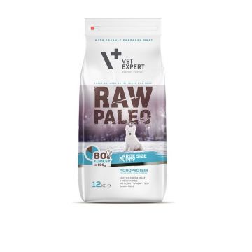 Raw Paleo, Puppy, Rase Mari, Curcan, 12 Kg la reducere