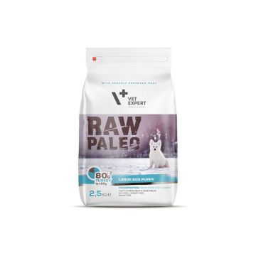 Raw Paleo, Puppy, Rase Mari, Curcan, 2.5 Kg