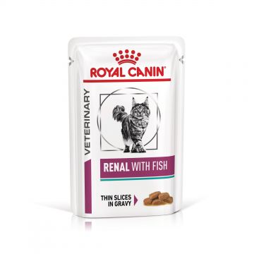 ROYAL CANIN Renal Fish, dieta veterinara pisici, sistem renal, 85 g
