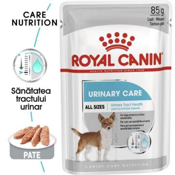 Royal Canin Urinary Care Adult hrana umeda caine, sanatatea tractului urinar (pate), 85 g ieftina