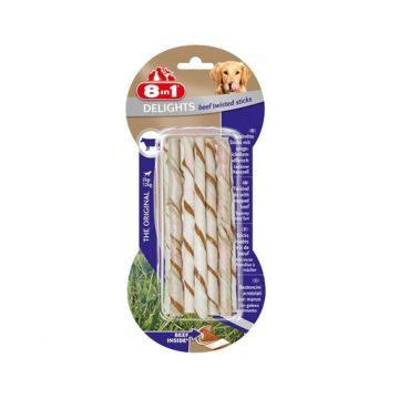 8IN1 Recompensă Delights Beef Twisted Sticks 10 buc.