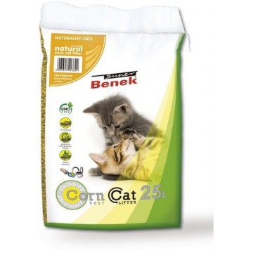 BENEK Super Corn Cat Asternut din porumb pentru litiera 25 L