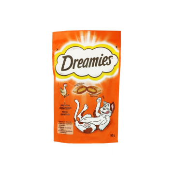 DREAMIES cu pui 6 x 60g recompensa pisici cu pui delicios