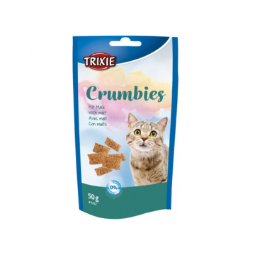 TRIXIE Crumbies Recompense cu malt pentru pisici 50 g