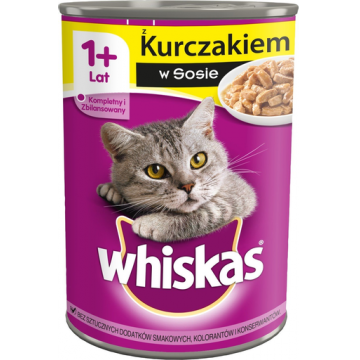 WHISKAS Pui în sos 24 x 400 g