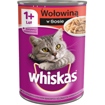 WHISKAS vita in sos, hrana pisica conserva 24 x 400 g