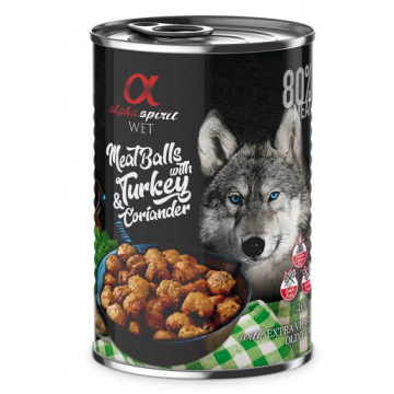 ALPHA SPIRIT Chifteluțe de curcan și coriandru 400 g ALPHA SPIRIT Chifteluțe de curcan și coriandru 400 g