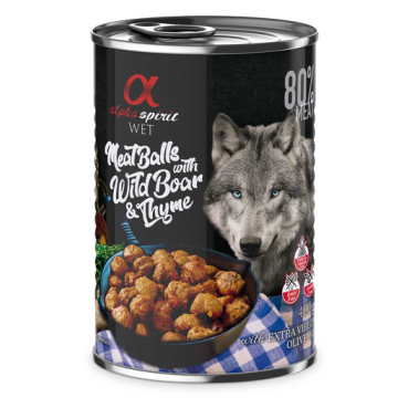 ALPHA SPIRIT Chiteluțe cu mistreț și cimbru 400 g ALPHA SPIRIT Chiteluțe cu mistreț și cimbru 400 g