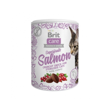 BRIT Care Cat Snack Superfruits Salmon recompense pentru pisici adulte, cu somon 100 g
