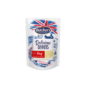 BUTCHER'S Classic Delicious Dinners cu vită în sos 100 g