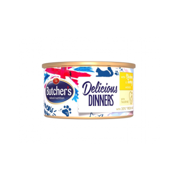 BUTCHER'S Classic Delicious Dinners mousse cu curcan 85 g