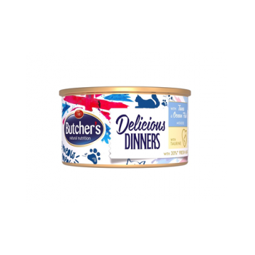 BUTCHER'S Classic Delicious Dinners mousse cu ton și pește 85 g