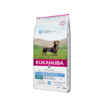 EUKANUBA Adult Weight Control Medium Breed S/M hrana uscata caini adulti talie mica si medie, controlul greutatii 15 kg