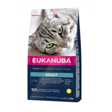 EUKANUBA Cat Adult All Breeds Top Condition Chicken & Liver Hrana uscata pentru pisici adulte, cu pui si ficat 2 kg