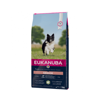 EUKANUBA Senior Small&Medium Lamb & Rice hrana uscata caini seniori 12 kg