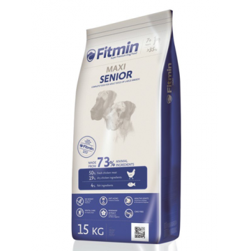 FITMIN Maxi Senior hrana uscata pentru caini seniori de talie mare, cu pui 15 kg