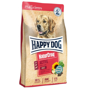 HAPPY DOG NaturCroq Active Adult hrana uscata caini adutli cu activitate fizica crescuta 15 kg