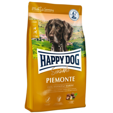 HAPPY DOG Supreme Piemonte hrana uscata caini adulti, cu rata, castane si peste 10 kg