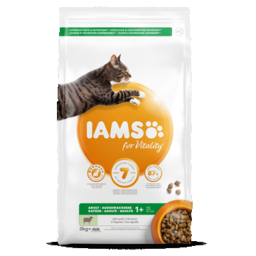 IAMS for Vitality pentru pisici adulte, cu miel 3 kg