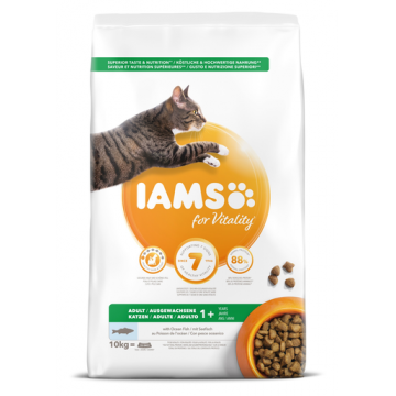 IAMS for Vitality Hrana uscata pentru pisici adulte, cu peste oceanic 10 kg