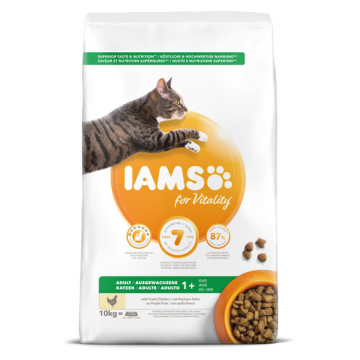 IAMSHrana uscata pentru pisici adulte. conținut redus de grăsimi, cu pui 10 kg