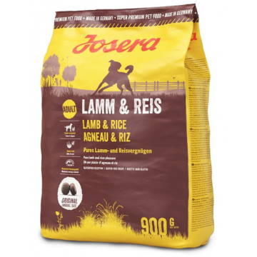 JOSERA Lamb Rice hrana uscata caini adulti, miel si orez 5 x 900g