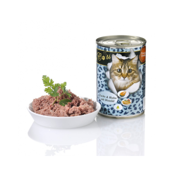 O'CANIS Hrana umeda pentru pisici adulte, cu carne de pasare, somon si ulei de sofran 400 g