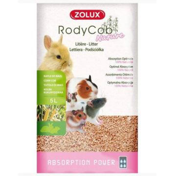 ZOLUX Așternut litieră iepuri și rozătoare Rodycob Nature 5 L