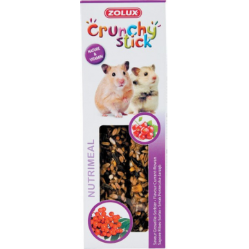 ZOLUX Crunchy Stick pentru hamster -coacăze / măceșe 115 g