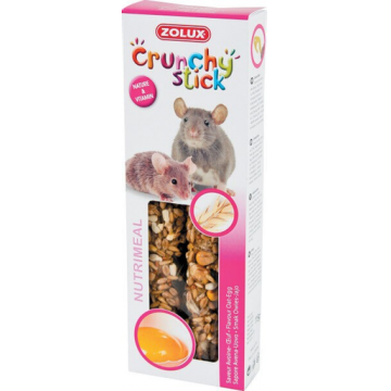 ZOLUX Crunchy Stick pentru șobolani și șoareci - ovăz / ou 115 g