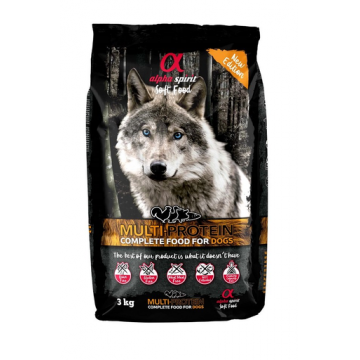 ALPHA SPIRIT Hrană uscată și moale Multiprotein 3 kg ALPHA SPIRIT Hrană uscată și moale Multiprotein 3 kg