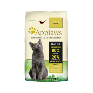 APPLAWS Cat Senior hrana uscata pisici senior, cu pui 7,5 kg