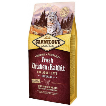 CARNILOVE Fresh Adult Cat cu Pui si Iepure 2 kg