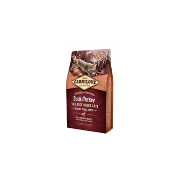 CARNILOVE Hrana uscata pentru pisici Cat Large Breed cu Rata si Curcan 2 kg