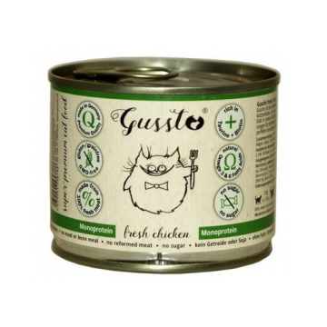 GUSSTO Cat Fresh Chicken CARNE PROASPĂTĂ DE PUI 200 g