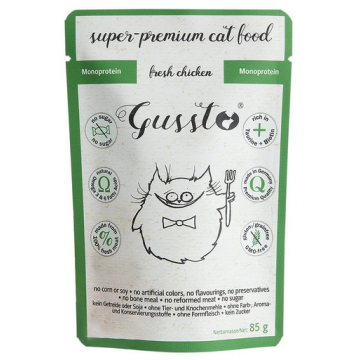 GUSSTO Cat Fresh Chicken CARNE PROASPĂTĂ DE PUI 85 g