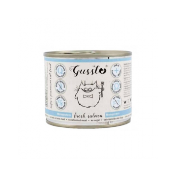GUSSTO Cat Fresh Salmon SOMON PROASPĂT 200 g