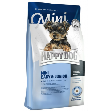 HAPPY DOG Mini Baby & Junior hrana uscata caini junior talie mica 8 kg