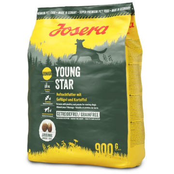 JOSERA Junior YoungStar Grainfree hrana uscata fara cereale pentru caini juniori 900 g