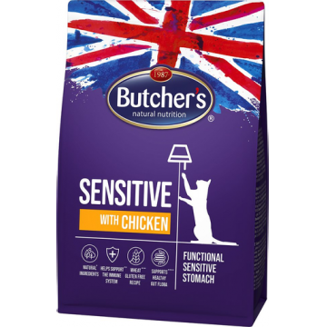 Butcher’s Sensitive hrana uscata pentru pisici adulte sensibile, cu pui 800 g