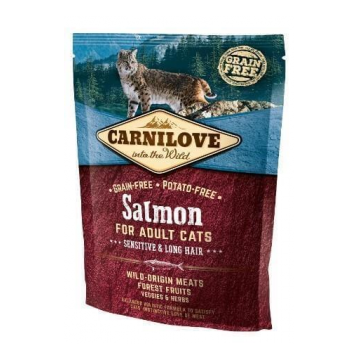 CARNILOVE Cat Sensitive&Long Hair cu somon 400 gr