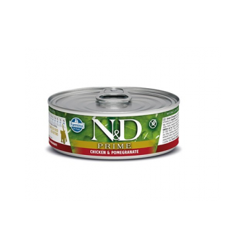 FARMINA N&D PRIME Kitten Chicken&Pomegranate conserva hrana pisoi, femele gestante 70 g