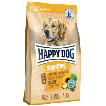 HAPPY DOG NaturCroq pui și orez 4 kg