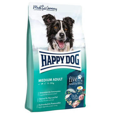 HAPPY DOG Supreme Fit&Vital Medium Adult hrana uscata caini adulti de talie medie 4 kg