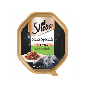 SHEBA Sauce Speciale iepure, rață și legume în sos 22 x 85 gr