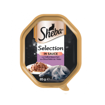 SHEBA Selection hrana umeda pentru pisici, vitel in sos 22 x 85 gr