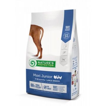 Nature's Protection Dog Maxi Junior Poultry 2-18 Months, 12 kg ieftina