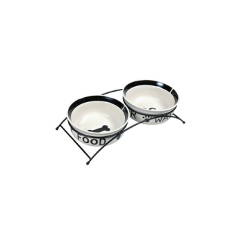 TRIXIE Set boluri ceramice 2 x 0.25 L / 13 cm
