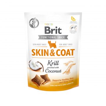 Brit Care Dog Snack Skin and Coat Krill, 150 g ieftina